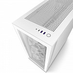 Gabinete NZXT H7 Elite, Mid Tower, ATX, Lateral e Frontal em Vidro Temperado, 3x Fan RGB, Branco - CM-H71EW-01