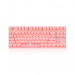 Teclado Mecânico Gamer Motospeed GK82 Rosa Led Branco