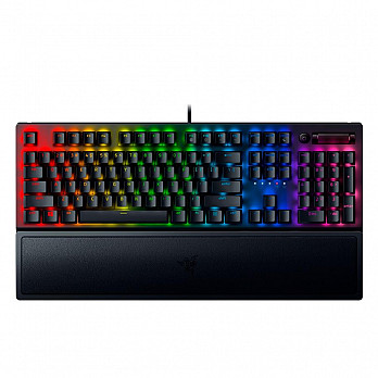 Teclado Mecânico Gamer Razer Blackwidow V3, RGB, Switch Green, Padrão US, Modo Game, Preto - RZ03-03540200-R3U1