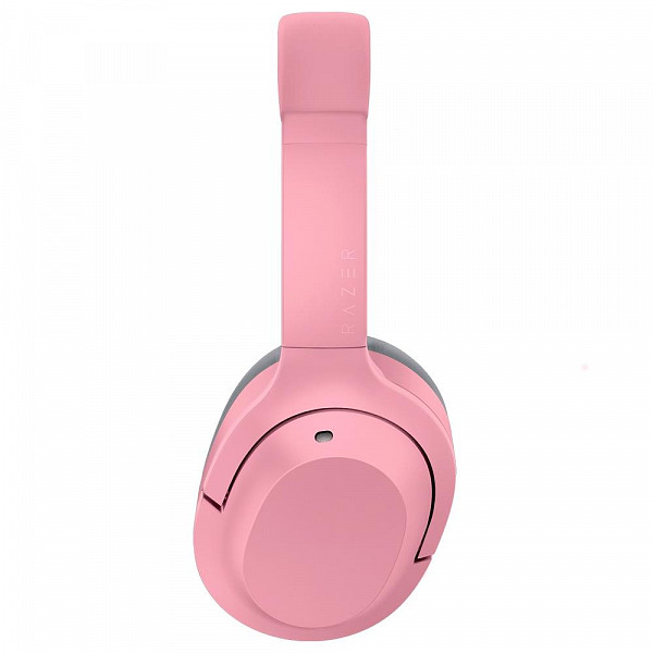 Headset Gamer Sem Fio Razer Opus X, Cancelamento Ruídos ANC, Drivers 40mm, Bluetooth, USB-C, Quartz Rosa - RZ04-03760300-R3U1