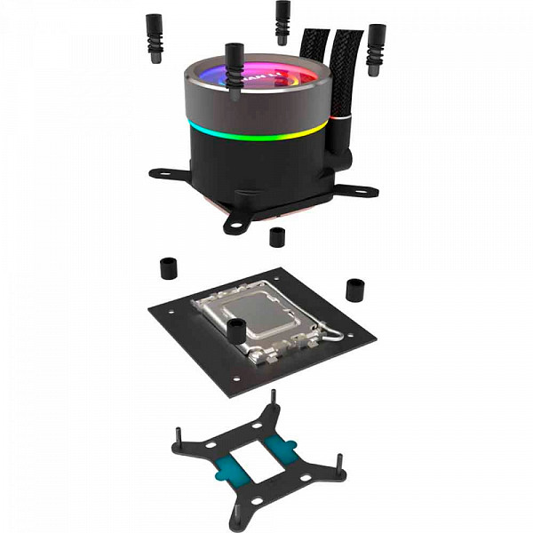 Water Cooler Lian Li Galahad II Trinity 360, 360mm, ARGB, Intel-AMD, Black, Compatível Com LGA 1700, GA2T36B