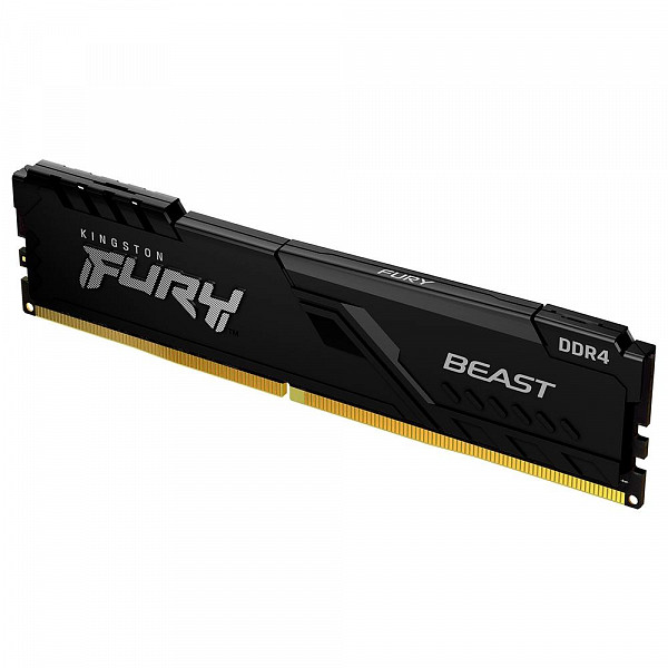 Memória Kingston Fury Beast, 8GB, 3000MHz, DDR4, CL15, Preto - KF430C15BB/8