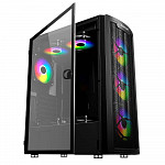 Gabinete Gamer Redragon Bluestreak Preto Mid Tower Lateral Vidro Temperado Sem Fan - GC-MA211