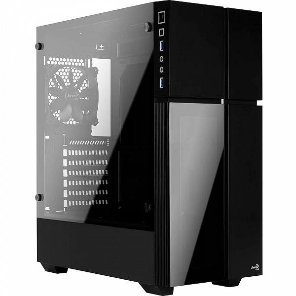 Gabinete Gamer Aerocool Playa, Mid Tower, RGB, 1 Cooler, Lateral e Frontal em Vidro