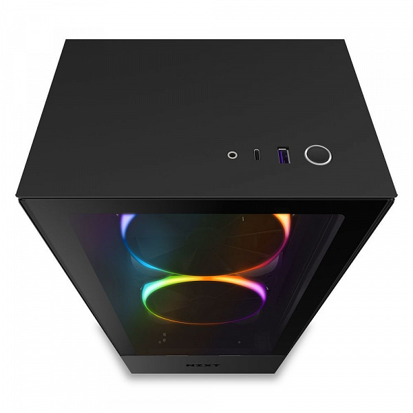 Gabinete Gamer NZXT H510 ELite, Mid Tower, Com 2 Fans, Vidro Temperado, Black, S-Fonte, CA-H510E-B1