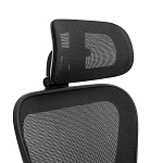 Cadeira de Escritório Ergonômica DT3 Vita Headrest, Até 110Kg, Mesh Spandex, Preto - 14228-7