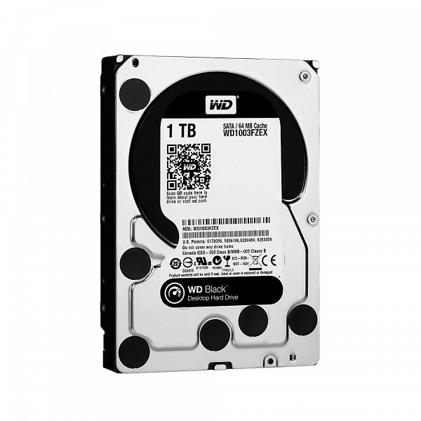 HD WD SATA 3,5´ Black Performance 1TB 7200RPM 64MB Cache SATA 6.0Gb-s - WD1003FZEX