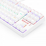 Teclado Mecânico Gamer Redragon Daksa Lunar White, Rainbow, Switch Blue, ABNT2, Branco - K576W-R (PT-BLUE)
