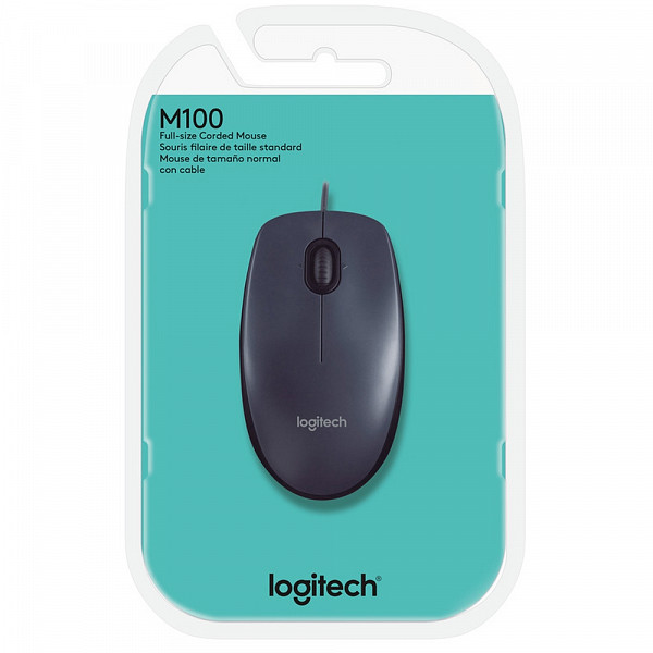 Mouse Logitech M100 Preto 1000DPI