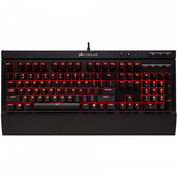 Teclado Gamer Corsair Mecânico Switch Cherry MX Red, LED vermelho, ABNT2, K68 CH-9102020-BR