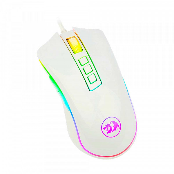 Mouse Gamer Redragon Cobra M711 RGB, 10000 DPI, 7 Botões Programáveis, White