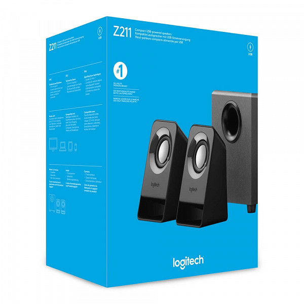 SubWoofer Logitech Z211 2.1 7W RMS