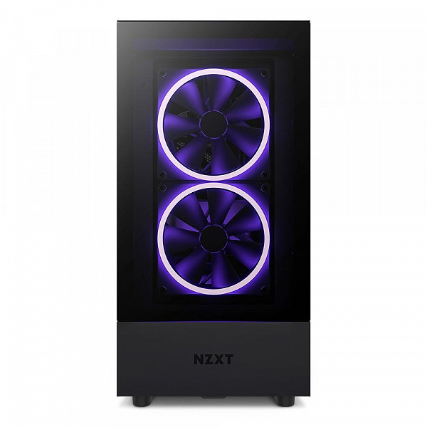 Gabinete NZXT H5 Elite Compact, Mid Tower, RGB, ATX, Lateral e Frontal em Vidro Temperado, 3x Cooler Fan, Preto - CC-H51EB-01