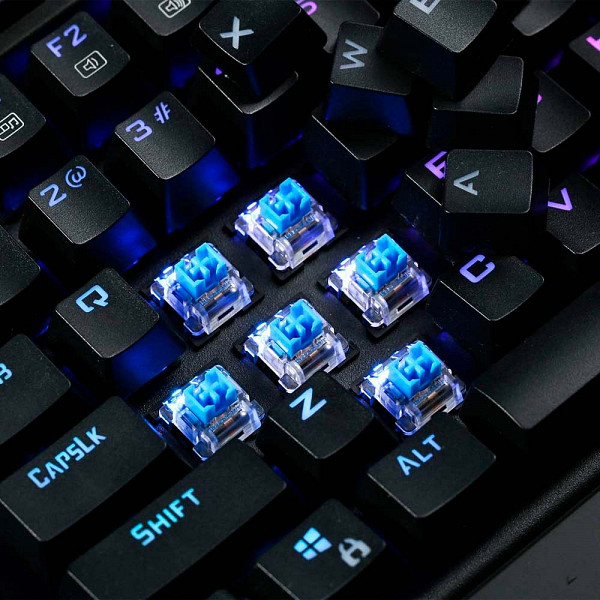 Teclado Mecânico Gamer Óptico Redragon Magic-Wand Switch Outemu Blue DIY RGB Abnt-2 - K587RGB-PRO (Blue)