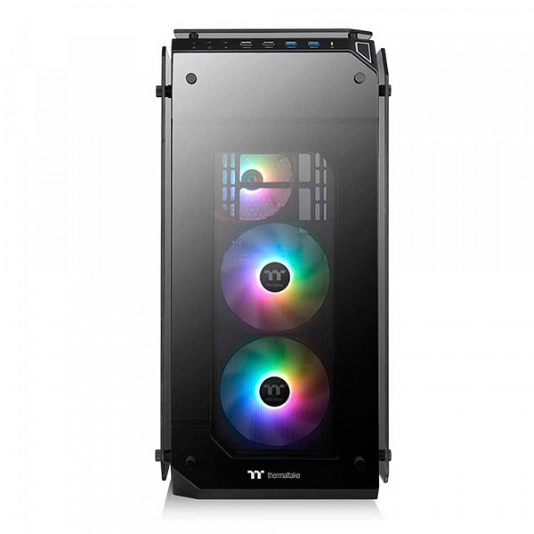Gabinete Gamer Thermaltake View 71 ARGB Edition, Full Tower, Com 3 Fans, Vidro Temperado, Black, Sem Fonte, CA-1I7-00F1WN-03