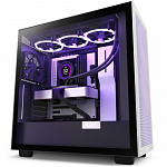 Gabinete NZXT H7 Flow, Mid Tower, ATX, Lateral em Vidro Temperado, 2x Fans, Preto e Branco - CM-H71FG-01