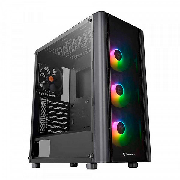 Gabinete Thermaltake V250 TG ARGB Vidro Temp Preto, CA-1Q5-00M1WN-00
