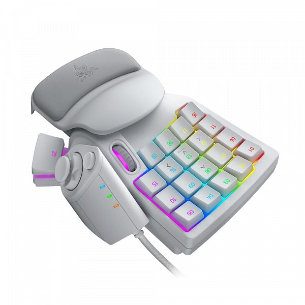 Teclado Gamer Razer Tartarus Pro, Chroma, Analog Optical Switch, Mercury White - RZ07-03110200-R3M1