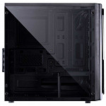 Gabinete Gamer PCYes Venus sem Fonte, Mid Tower, USB 3.0, 2 Fans LED Vermelho, Preto com Lateral em Acrílico - VENPTVM2FCA