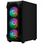Gabinete Gamer Gamdias Aura GC1 Elite ARGB, Vidro Temperado, ATX, Mid Tower, Com 4 Fans, Sem Fonte, Black