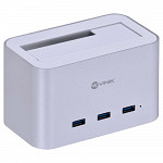 Dock Station Vinik, 1 Baia, 2.5´/3.5´, USB 3.0, Prata - DS-A30HB