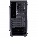 Gabinete Gamer PCYes Venus sem Fonte, Mid Tower, USB 3.0, 2 Fans LED Vermelho, Preto com Lateral em Acrílico - VENPTVM2FCA