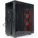 Gabinete Gamer Redragon Thundercracker, Mid Tower, Com 3 Fans RGB, Vidro Temperado, Black, S-Fonte, GC-605