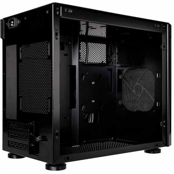 Gabinete Gamer Lian Li TU150WX, Mini Tower, Janela Lateral, Black, Sem Fonte, Sem Fan