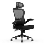 Cadeira de Escritório Ergonômica DT3 Vita Headrest, Até 110Kg, Mesh Spandex, Preto - 14228-7