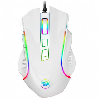 Mouse Gamer Redragon Griffin, RGB, Branco Lunar 7200 DPI  - M607W