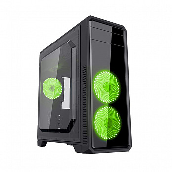 Gabinete Gamemax ECO G561F Preto - Led Verde