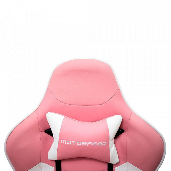Cadeira Gamer Motospeed G1, Até 180Kg, Almofadas Ajustáveis, Rosa - FMSCA0088RSA