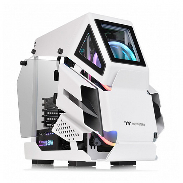 Gabinete Gamer Thermaltake AH T200 Snow, Vidro Temperado, White, Sem Fonte, CA-1R4-00S6WN-00