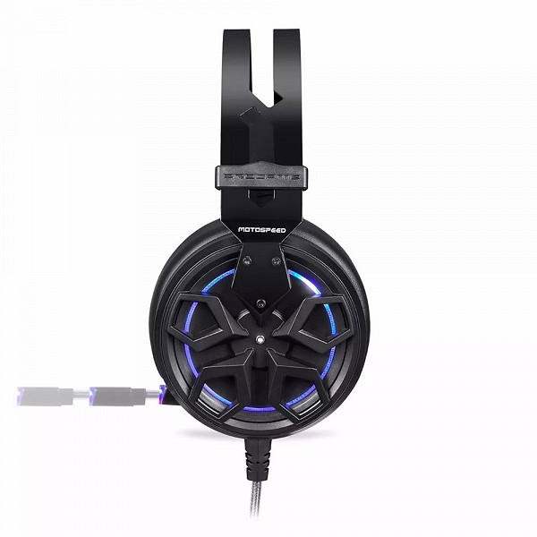 Headset Gamer Motospeed H60, LED Azul, Drivers 50mm - FMSHS0003PTO