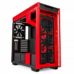 Gabinete Gamer NZXT H710i, Mid Tower, Com 4 Fans, Vidro Temperado, Vermelho, S-Fonte, CA-H710I-BR