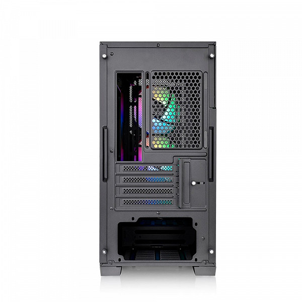 Gabinete Gamer Thermaltake Divider 170 TG ARGB, Mid Tower, Vidro Temperado, Black, M-ATX, Sem fonte, Com 2 Fans, CA-1S4-00S1WN-00