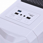 Gabinete Gamer PCYes Nova Branco com 1 Fan Led 7 Cores, Lateral em Acrílico - NOVBC7C1FCA