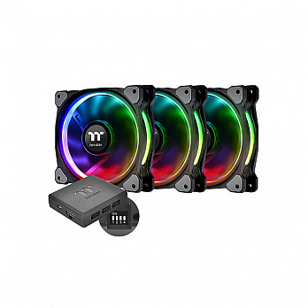 Thermaltake - Fan TT Riing + 12RGB Radiator Premium Edit C/3 LED Switch CLF053PL12SWA