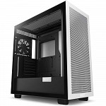 Gabinete NZXT H7 Flow, Mid Tower, ATX, Lateral em Vidro Temperado, 2x Fans, Preto e Branco - CM-H71FG-01