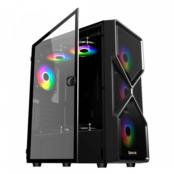Gabinete Gamer Redragon Superion Vidro Temperado GC-MB211 Sem Fans