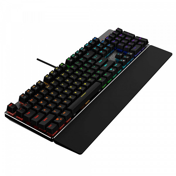 Teclado Mecânico Gamer AOC GK500, RGB, Switch Outemu Blue, ABNT2 - GK500D84B