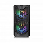 Gabinete Gamer Thermaltake Commander C36 TG ARGB, Mid Tower, Com 3 Fans, Vidro Temperado, Black, S-Fonte, CA-1N7-00M1WN-00