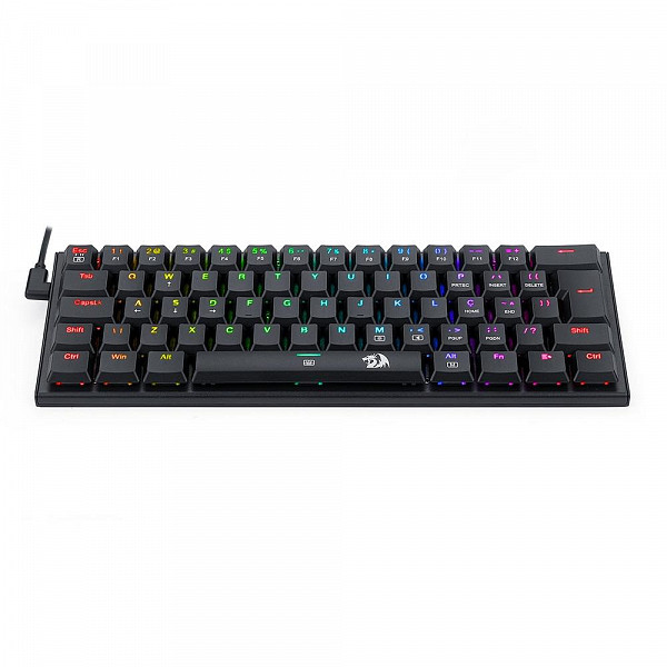 Teclado Mecânico Gamer Redragon Anivia, RGB, Switch Brown, ABNT2, Preto - K614-RGB (PT-BROWN)