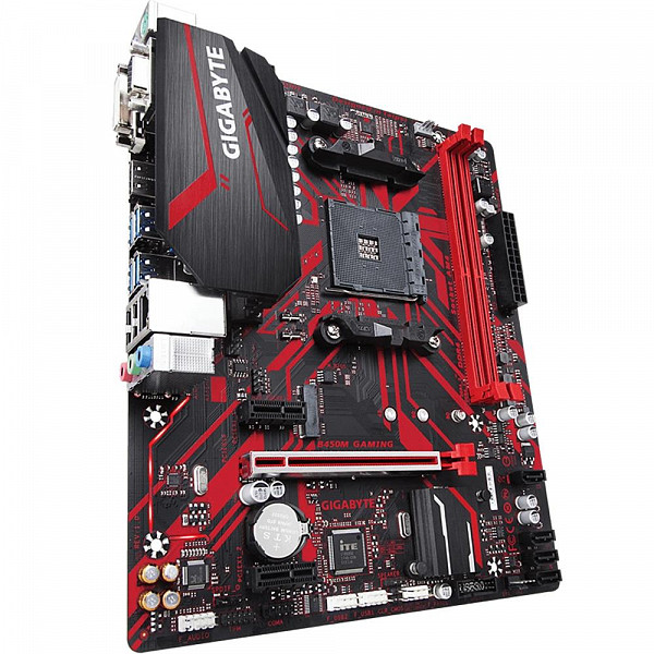 Placa-Mãe Gigabyte B450M Gaming, AMD AM4, mATX, DDR4