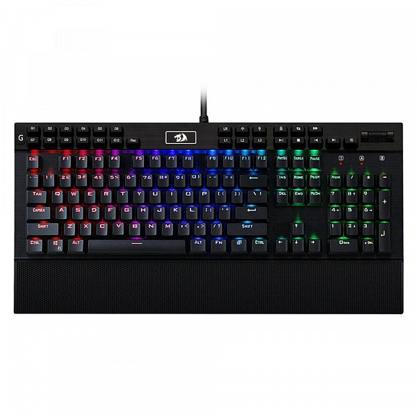 Teclado Mecânico Gamer Redragon Yama RGB, Outemu Purple, Anti-Ghosting, Descanso de Pulso, Preto - K550RGB-1