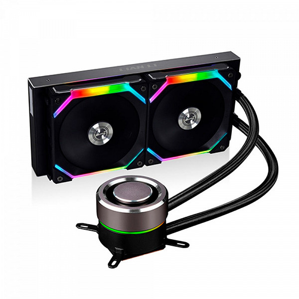 Water Cooler Lian Li Galahad AIO, UNI FAN SL120, RGB 240mm, Intel-AMD, Black, Compatível Com LGA 1700, GA-240SLB