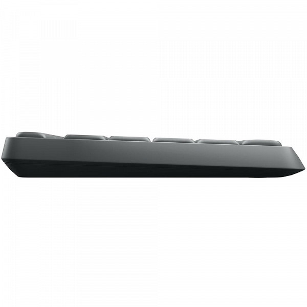 Teclado e Mouse Logitech MK235 Sem Fio Resistente à Água Preto ABNT2