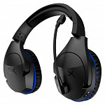 Headset Gamer Sem Fio HyperX Cloud Stinger Wireless PS4, Drivers 50mm, Preto e Azul - HX-HSCSW-BK