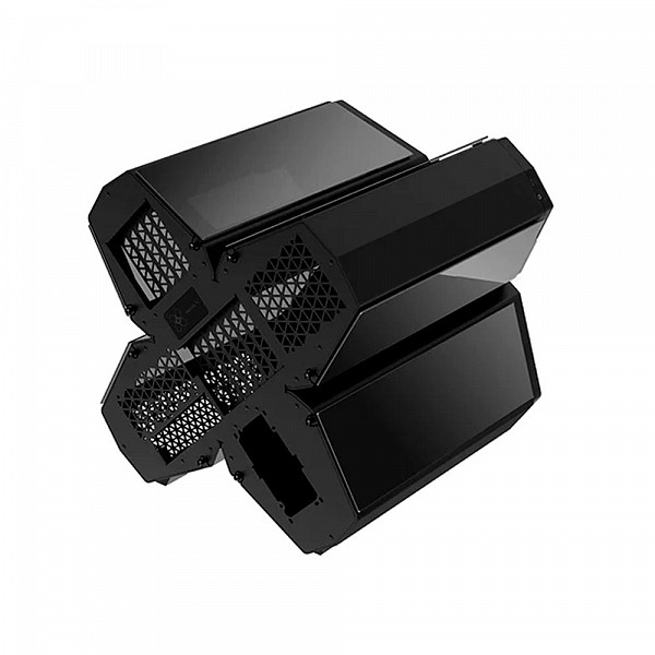 Gabinete Gamer DeepCool, Quadstellar Infinity, RGB, Lateral de Vidro, Preto,  R-QUADSTELLAR-G-1