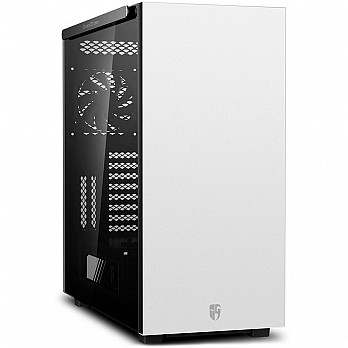 Gabinete Gamer Deepcool Macube 550 WH, Mid Tower, com FAN, Lateral em Vidro, Branco - GS-ATX-MACUBE550-WHG0P